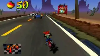 Crash Bandicoot 3: Warped (PS1) walkthrough - Hog Ride