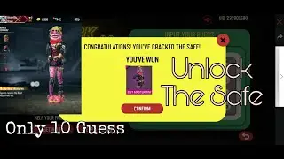 Crack The Safe Free Fire | Only 10 Guess challenge