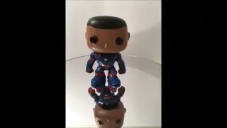 Funko Pop! Marvel Ironman 3, James Rhodes no helmet, Iron Patriot,  2013 Comic Con Ex #33