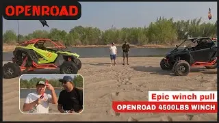 Tug of war！ Openroad 4500-lb Winch win in a Tug of War with Polaris OEM 4500lb and Can Am 4500lb