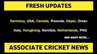 Associate Cricket News | Almost Everything About Associate Teams | Fresh Updates | Daily Cricket