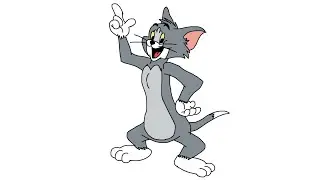 Tom the cat drawing