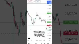 W Pattern Trapping In Share Market #trading #stockmarket #financialmarket #nifty #banknifty