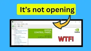 How to Fix Nvidia Control Panel Not Opening/working/showing in Windows 11/10 ------ It's Super EASY!