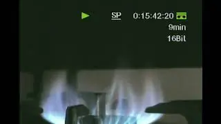 Gas Stove Blue Flame - MiniDV Recording