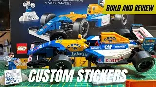 Lego Icons Nigel Mansell F1 Car 10353 with Custom Decals!