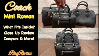 Coach Mini Rowan | What Fits, Close Up, Compare & More! Review | RaqReview