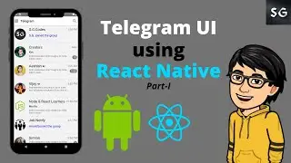 Telegram Clone UI using React Native Part-I || Chat App UI || React Native Projects