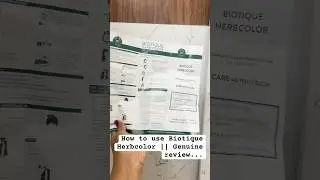 How to use Biotique Herbcolor || Genuine review...#biotiqueproduct#youtubeshorts#vuralvideo