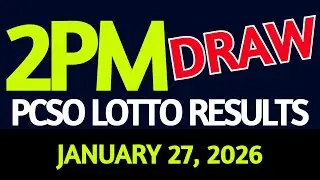 2pm Lotto Result Today January 27, 2026 Swertres Ez2 PCSO
