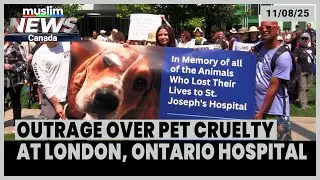 Protestors Demand End to Animal Cruelty at St Joseph Hospital, London, Ontario | August 11, 2025