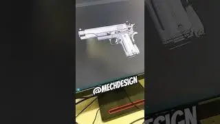Gun 3D model cad explode view  #revolver #gum #3dproject #design