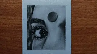 How To Draw a Beautiful Eyes, Step By Step Tutorial 😍, women Face Drawing, Beautiful Eyes portrait
