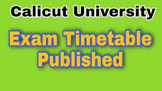 Calicut University New Important Notifications Published | Jobin Kaveri