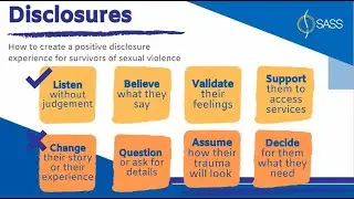Disclosure Training: Building Skills for Supporting Survivors