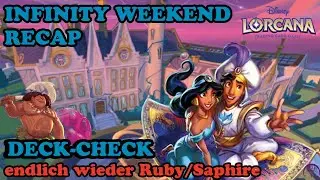 ENDLICH WIEDER RUBY/SAPHIRE !! Infinity Deck Check und Recap vom Disney Lorcana Event