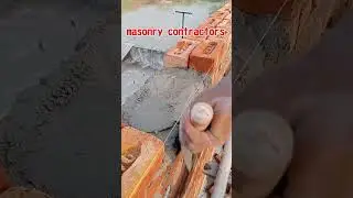 mason training to build walls/masonry contractors/#brickwork #brickwall