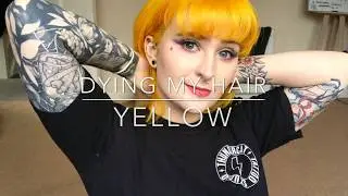 Dying My Hair Sunflower Yellow | slimebabytattoos
