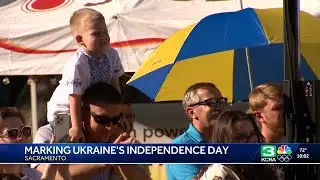 Hundreds gather at California State Capitol to mark Ukraine's Independence Day