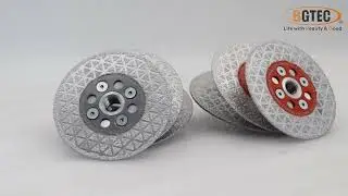 BGTEC Double Sided Diamond Cutting and Grinding Disc for Porcelain Tiles Granite Marble