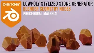 Blender tutorial: lowpoly stylized stone generator
