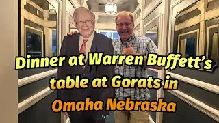 Dinner at Gorats in Omaha Nebraska