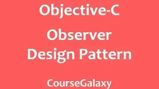 Observer Design Pattern In Objective-C