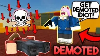 EVERY TIME I DIE IN ARSENAL I GET DEMOTED... (ROBLOX)