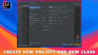 How to create  new project and class in intellij idea | project and class |
