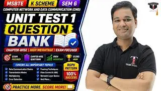 Computer Network and Data Communication | CND | MSBTE | Unit Test 1 Important Questions | Toshib Tut