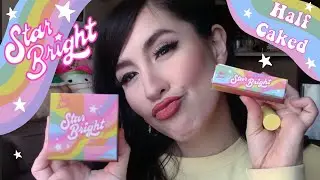 HALF CAKED MAKEUP STAR BRIGHT LIQUID BRIGHTENER & LOOSE SETTING POWDER SWATCHES + REVIEW+ COMPARISON