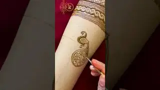 How to draw Peacock mehndi #mehndi #mehnditrick #mehandi #mehndidesign #peacock