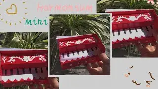 How to make a mini harmonium 🪗|| হারমোনিয়াম||#craft #support #support #music #art#papercraft #viral