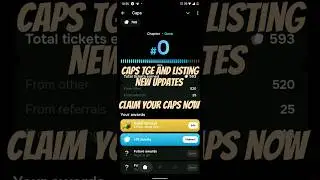 CAPS Airdrop Update | Claim Free NFT Gift | Caps Airdrop New Task | Chapter 0 End