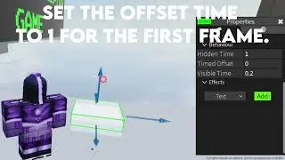 #hayyeb How to make animations with timed parts in Obby Creator.