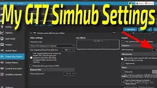 My GT7 Simhub Settings for Bass Shakers, Rumble Pedals and Wind Simulation
