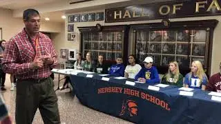Hershey High School Fall Signing Day