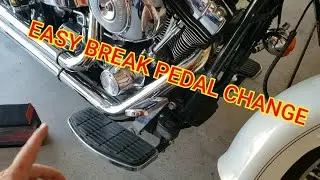 Break pedal change on 2001 Harley Davidson Fatboy