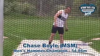 MSM's Chase Boyle Wins NEC Men's Hammer Final