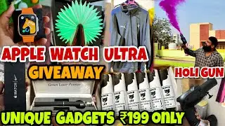 Apple Watch Ultra Giveaway | Unique Gadget's at ₹199 😱 | Master Copy Men's Garments | Odia Vlog