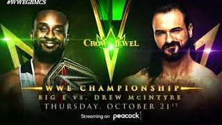 WWE Crown Jewel 2021 - Official Match Card HD