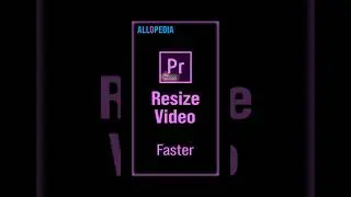 Premiere Pro : How to Resize Video Clips and Images (Fast Tutorial) #shorts #youtubeshorts #short