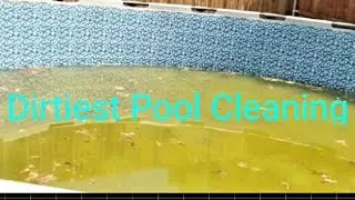 How to Clean Above The Ground Pool/ Green Pool/DIY
