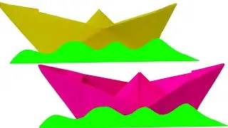 Level 6 - Famous Origami Floating Paper Boat |How to do/make floating origami paper boat step bystep