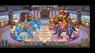 Defend against WATER LORD, week 2 day 5 after new totem synsegy #herowars 