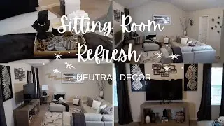 Sitting Room Refresh | Neutral Home Decor
