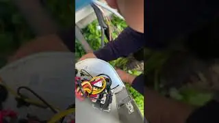 Welding and connecting wire outdoor unit of Lennox 