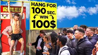 Hang for 100 Seconds Win &pound;100 VS The Public