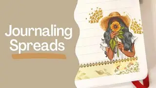 Journaling Spreads | Archer & Olive Journal | Sadie's Stickers | Red Lyric | Krystal Klear Ideas