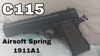 [C115] | Airsoft Spring 1911A1 Pistol | Unboxing And Review | Lazada Malaysia